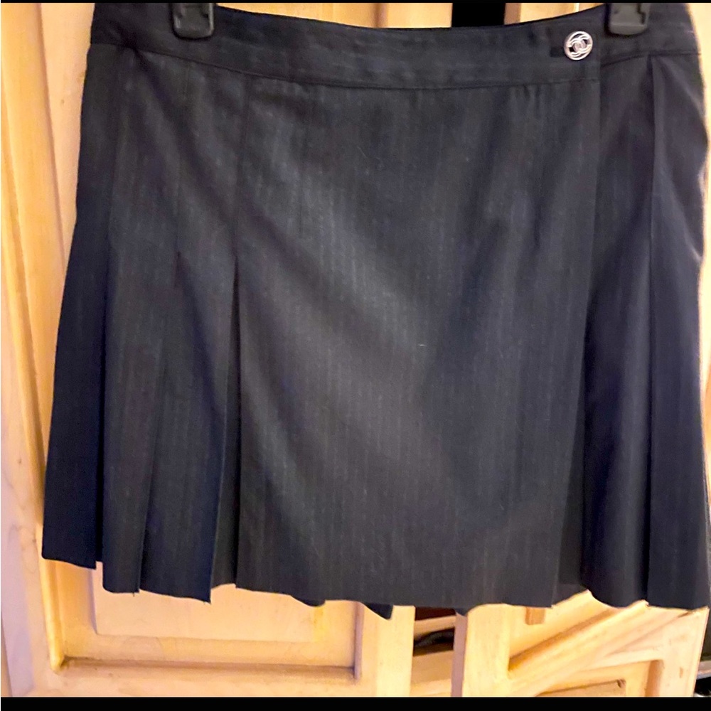 authentic Chanel cardigan and skirt